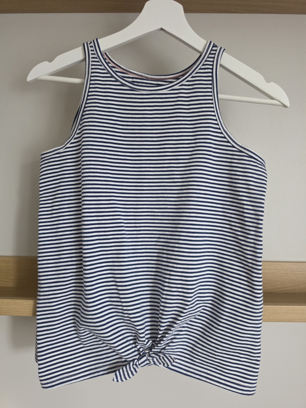 OshKosh B'gosh Navy & White Striped Knot Tank Top